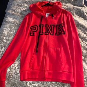Pink zip up
